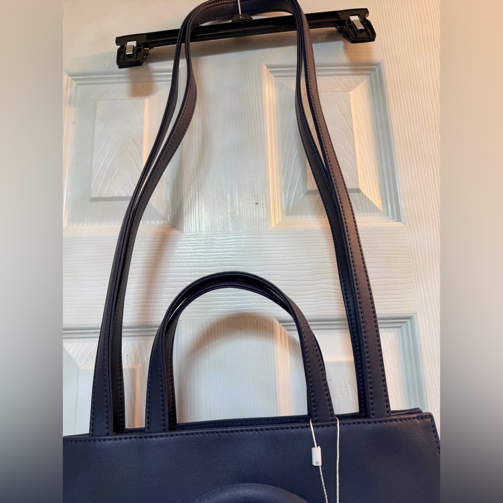 Telfar Schmedium Navy Blue Shopping Bag - Picture 12 of 14